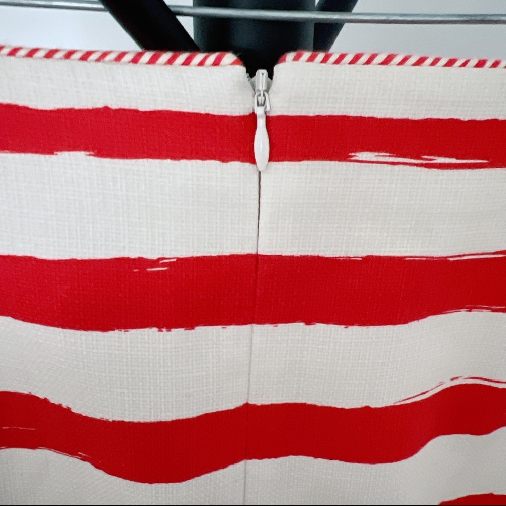 Zimmermann Red and White Striped A-Line Skirt - Picture 12 of 14